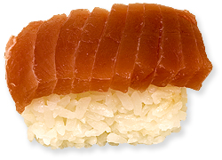 Sushi nigiri med tun